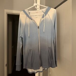 Market & Spruce Ombré Zip Up Sweater
